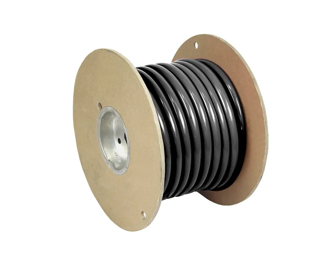 WUL1/0BK-25 – PACER Battery Cable, Without Terminal Black Negative 1/0 Gauge 600 Volts Tinned Copper Conductor/ PVC I...